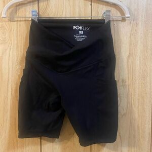 POPFLEX Black Bike Shorts